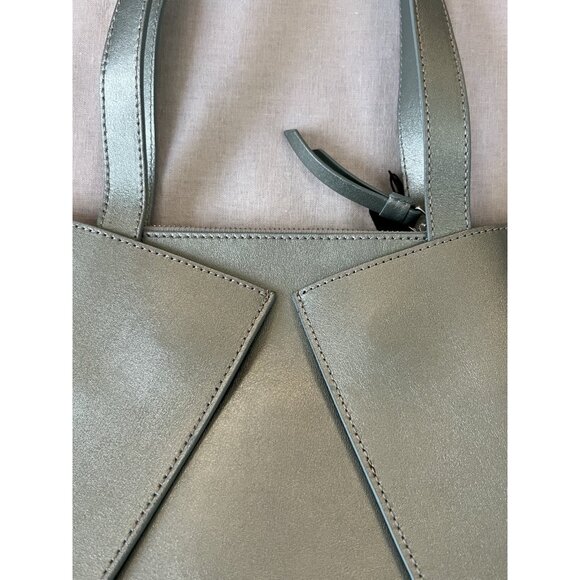 BNWT Roeckl Teal Origami Leather Shoulder Large Bag - Picture 9 of 16